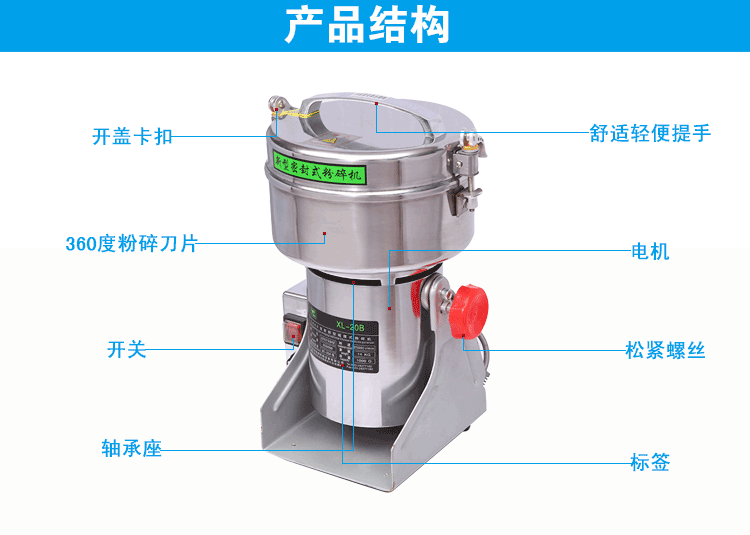 家用粉碎機結(jié)構(gòu)